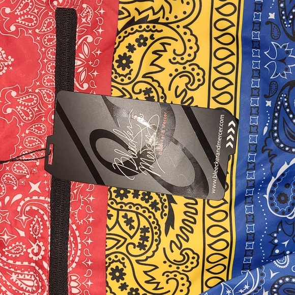 New Bleecker and Mercer Bandanna Patchwork lined windbreaker size S - Picture 2 of 7